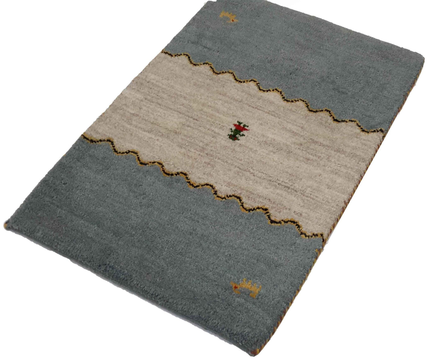 Canvello Hand Made Modern All Over Indo Gabbeh Rug - 2'1'' X 3'0'' - Canvello