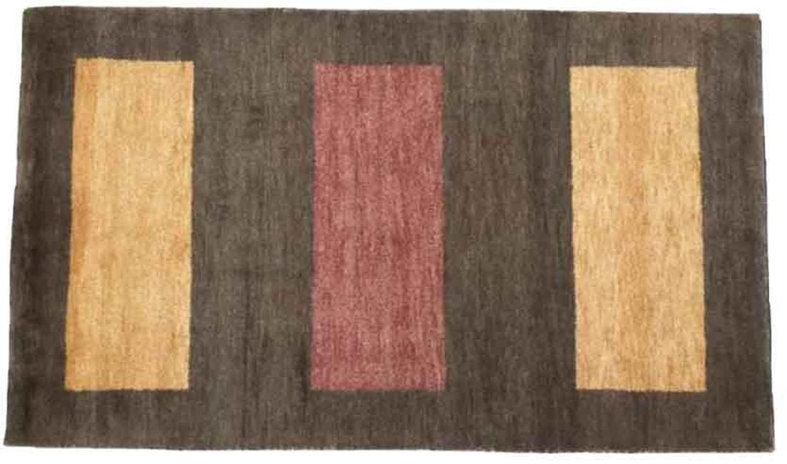 Canvello Hand Made Modern All Over Indo Gabbeh Rug - 2'11'' X 5'1'' - Canvello