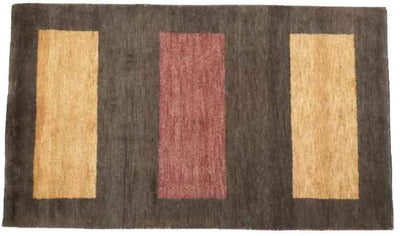 Canvello Hand Made Modern All Over Indo Gabbeh Rug - 2'11'' X 5'1'' - Canvello