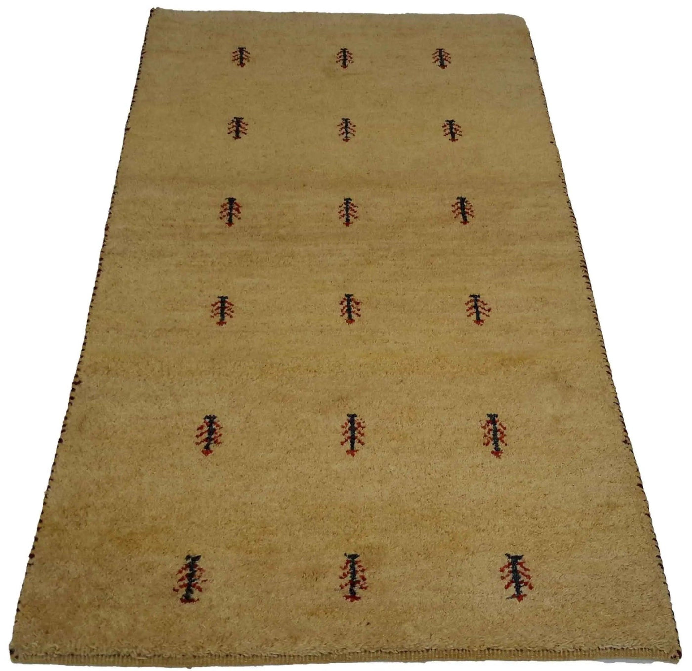 Canvello Hand Made Modern All Over Indo Gabbeh Rug - 2'11'' X 5'3'' - Canvello