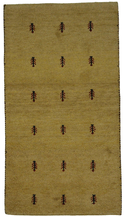 Canvello Hand Made Modern All Over Indo Gabbeh Rug - 2'11'' X 5'3'' - Canvello