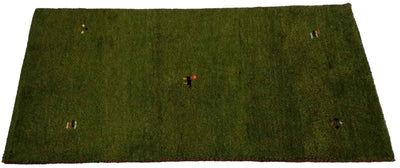 Canvello Hand Made Modern All Over Indo Gabbeh Rug - 2'5'' X 4'8'' - Canvello