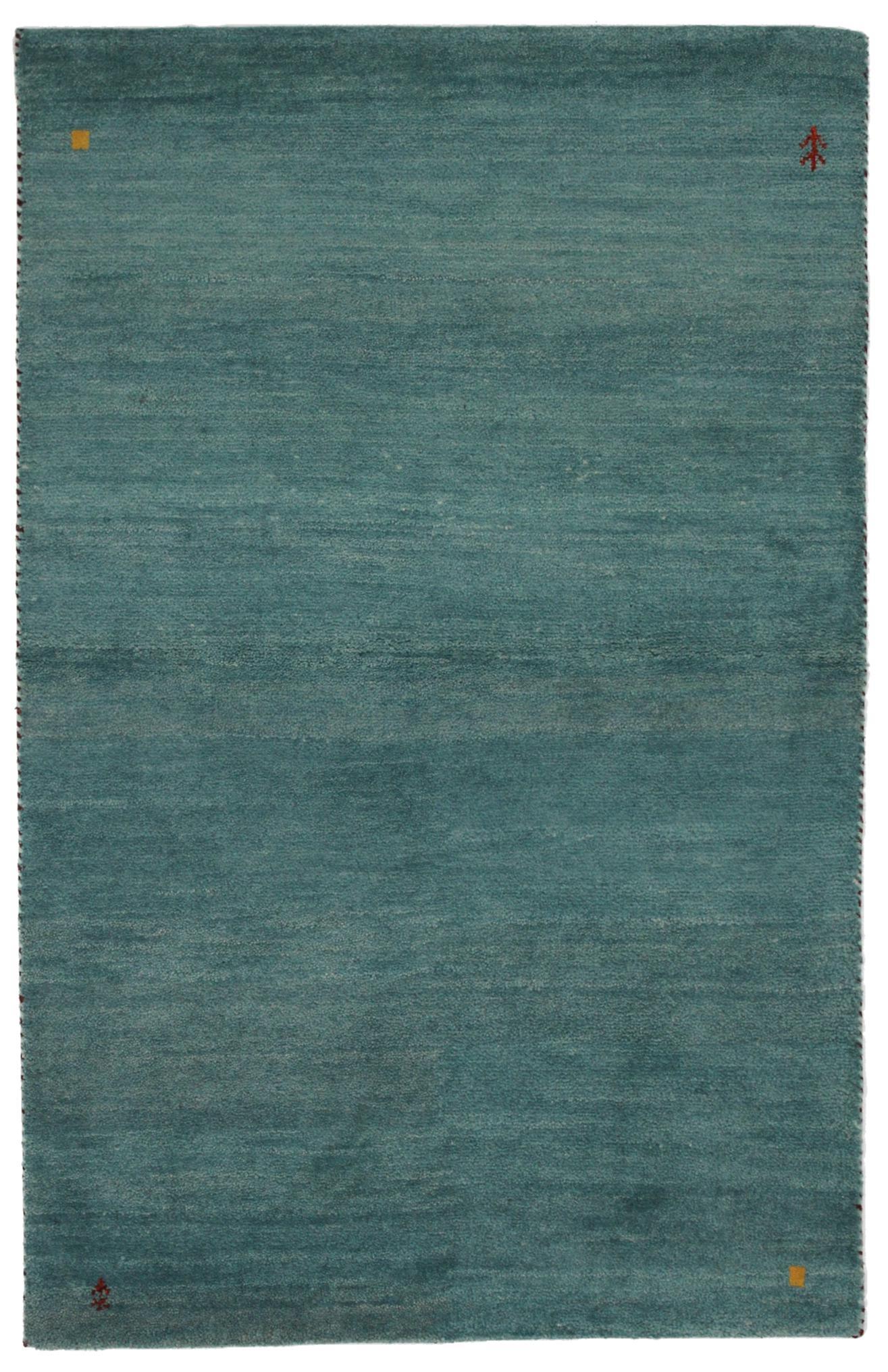 Canvello Hand Made Modern All Over Indo Gabbeh Rug - 3'10'' X 6'1''