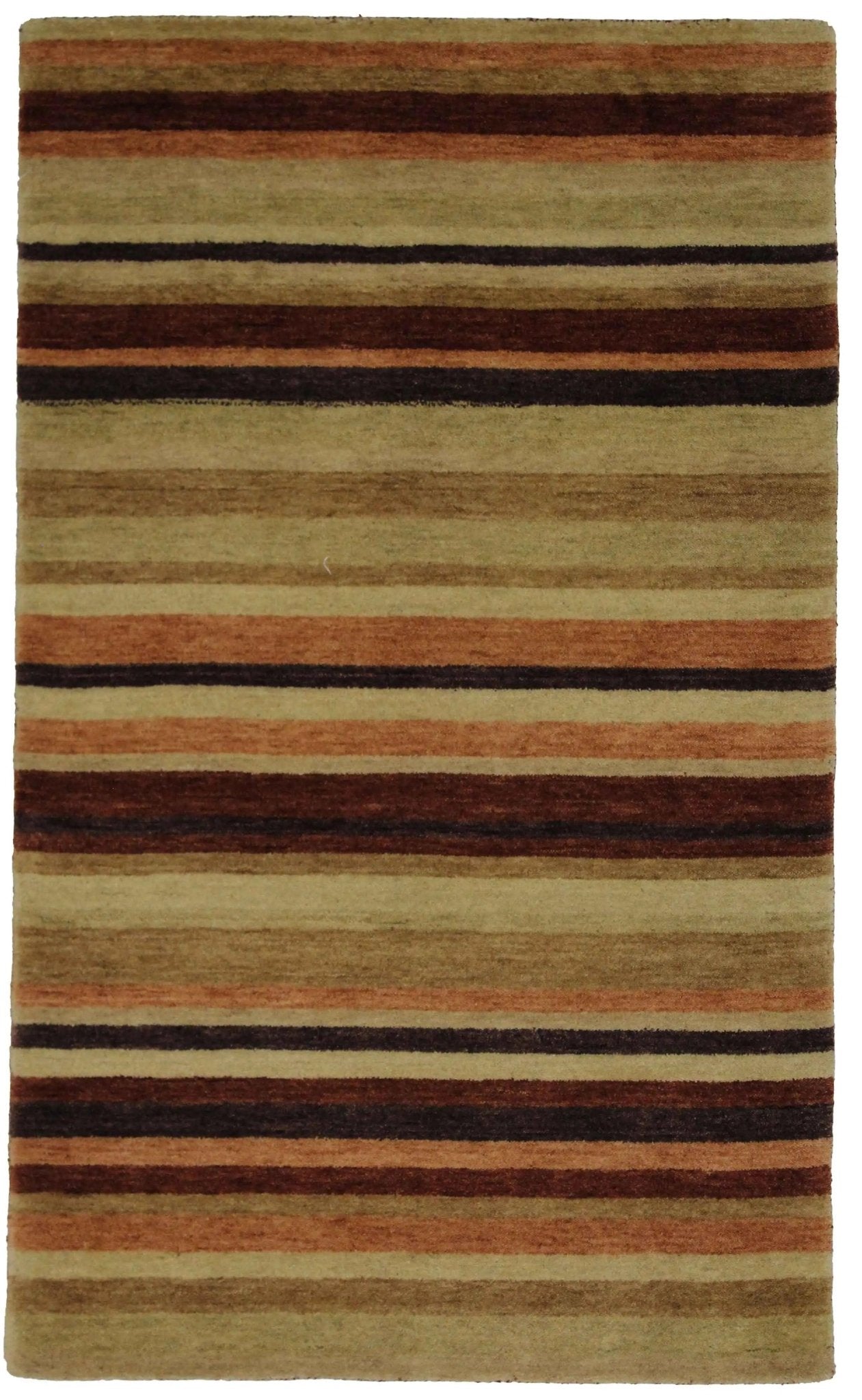 Canvello Hand Made Modern All Over Indo Gabbeh Rug - 3'0'' X 4'11'' - Canvello