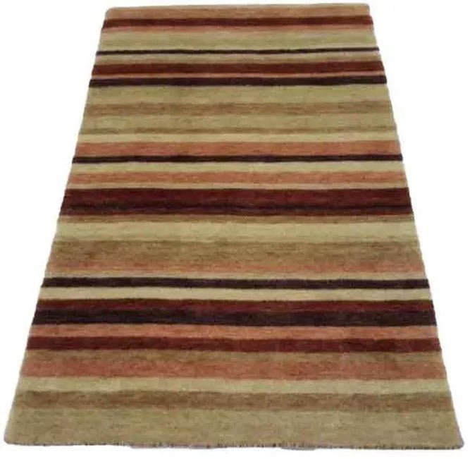 Canvello Hand Made Modern All Over Indo Gabbeh Rug - 3'0'' X 4'11'' - Canvello