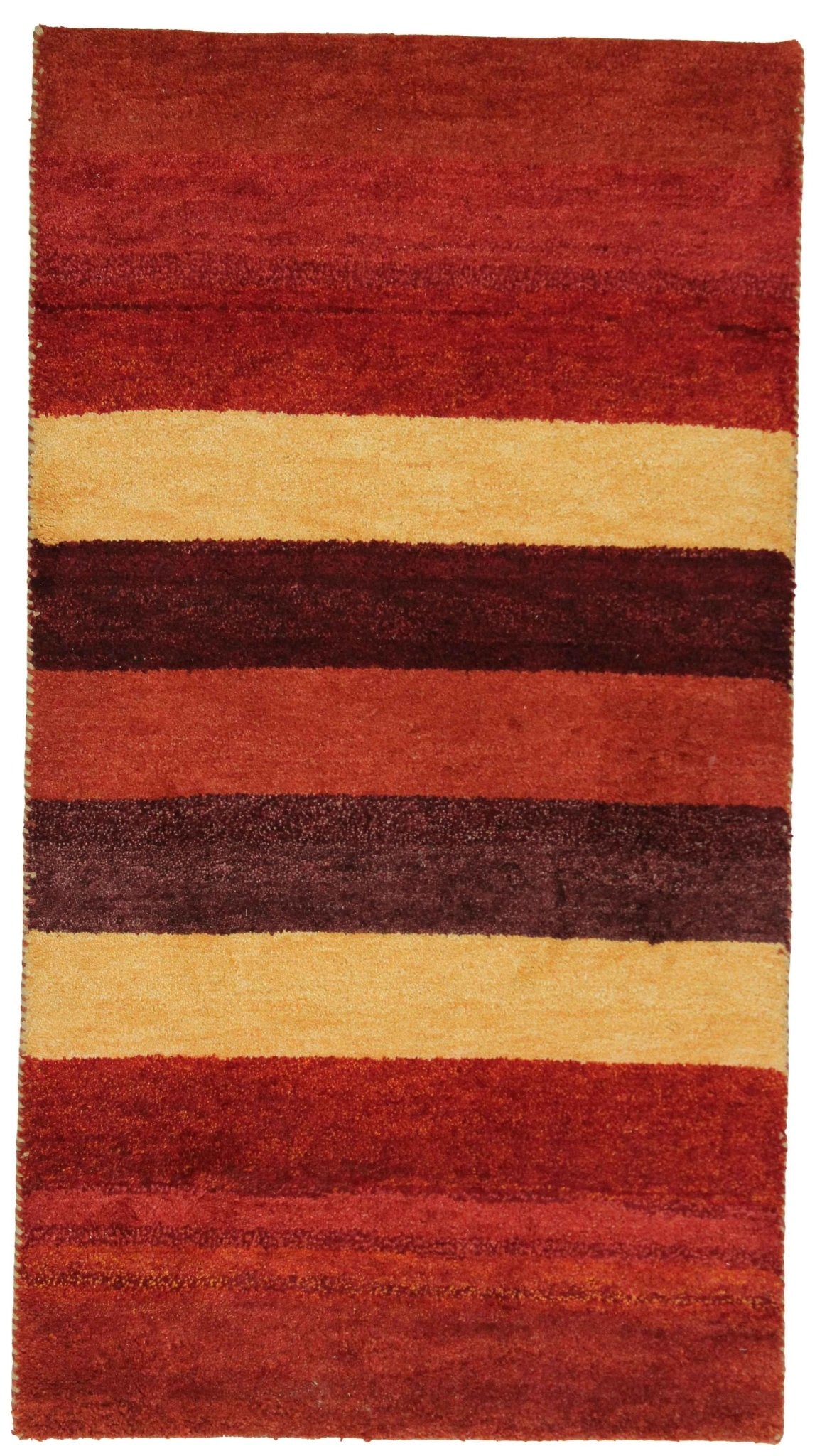 Canvello Hand Made Modern All Over Indo Gabbeh Rug - 3'0'' X 5'6'' - Canvello