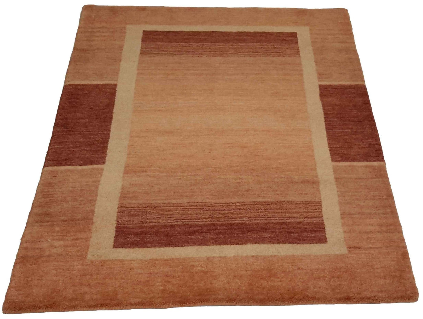 Canvello Hand Made Modern All Over Indo Gabbeh Rug - 3'1'' X 4'10'' - Canvello