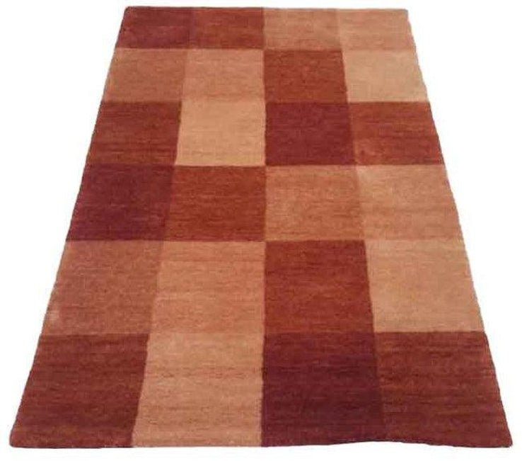 Canvello Hand Made Modern All Over Indo Gabbeh Rug - 3'1'' X 4'11'' - Canvello