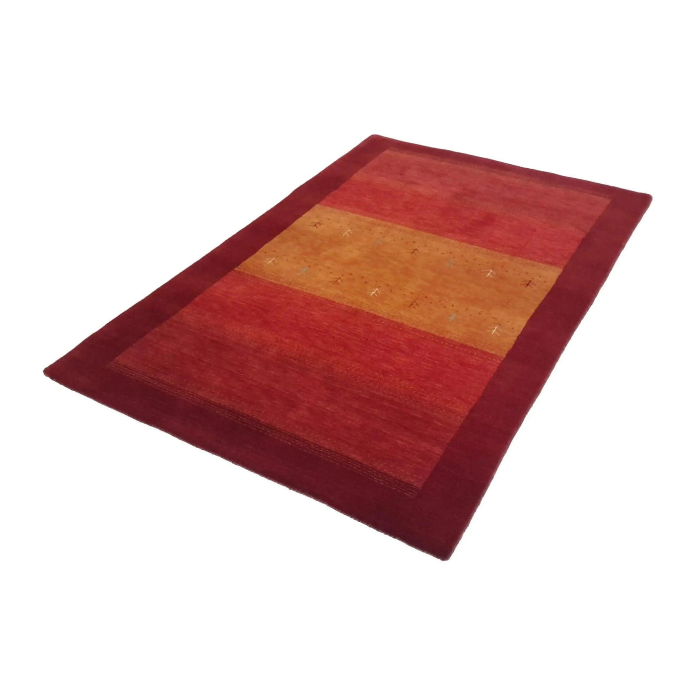 Canvello Hand Made Modern All Over Indo Gabbeh Rug - 3'10'' X 5'10'' - Canvello