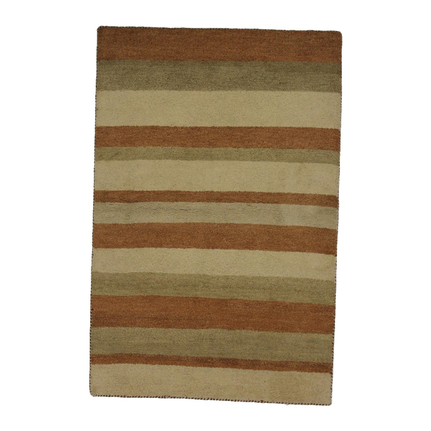 Canvello Hand Made Modern All Over Indo Gabbeh Rug - 3'11'' X 5'11'' - Canvello