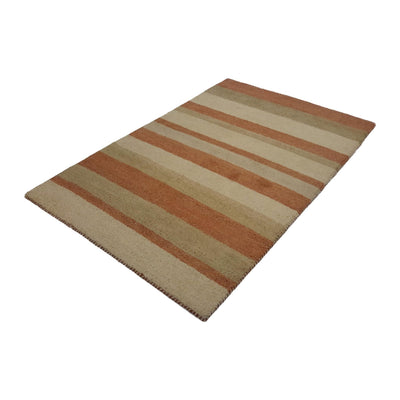 Canvello Hand Made Modern All Over Indo Gabbeh Rug - 3'11'' X 5'11'' - Canvello