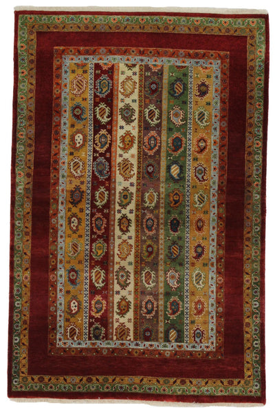 Canvello Hand Made Modern All Over Indo Gabbeh Rug - 3'11'' X 6'0'' - Canvello