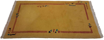 Canvello Hand Made Modern All Over Indo Gabbeh Rug - 3'3'' X 5'2'' - Canvello