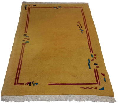 Canvello Hand Made Modern All Over Indo Gabbeh Rug - 3'3'' X 5'2'' - Canvello