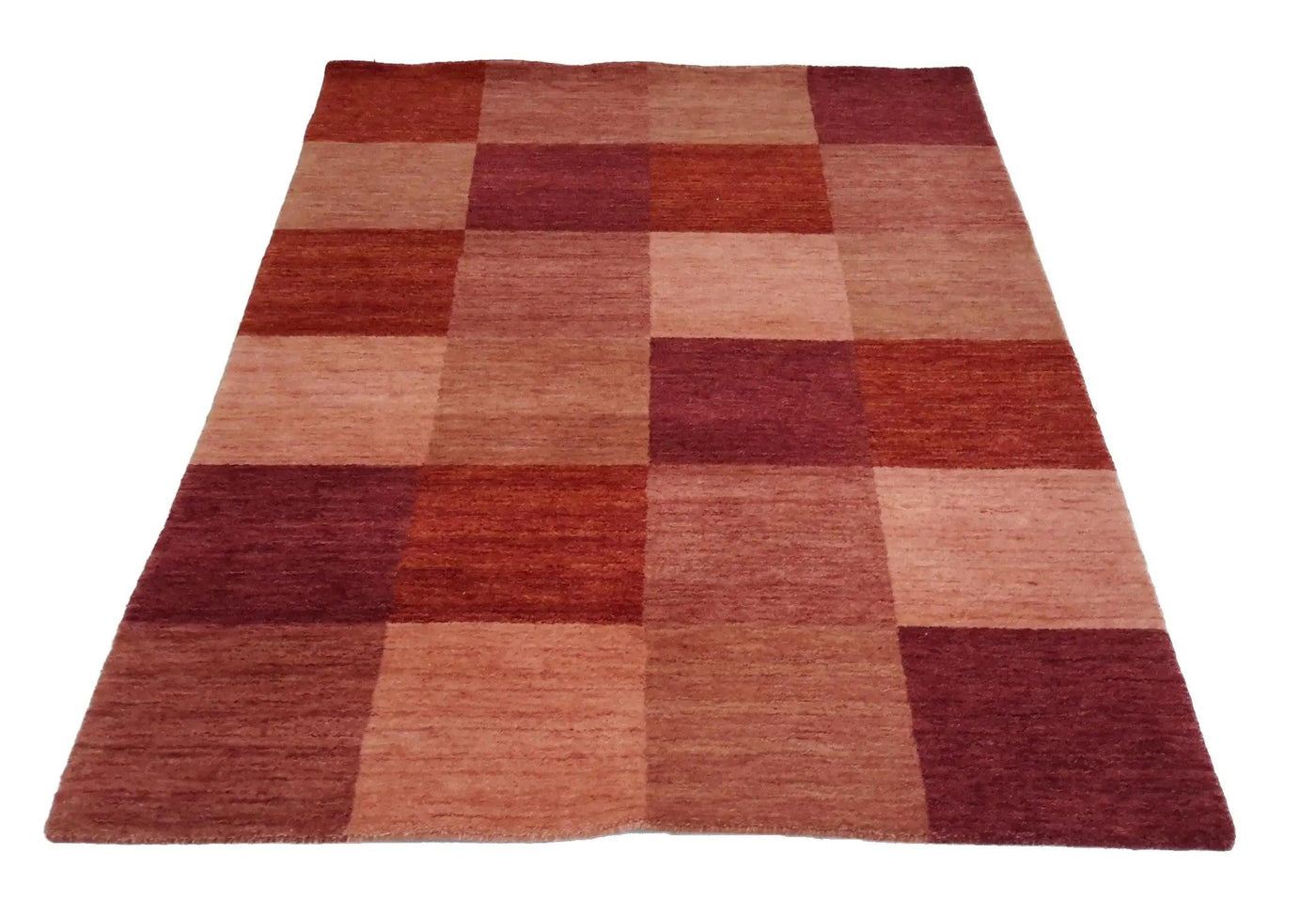 Canvello Hand Made Modern All Over Indo Gabbeh Rug - 4'1'' X 5'11''