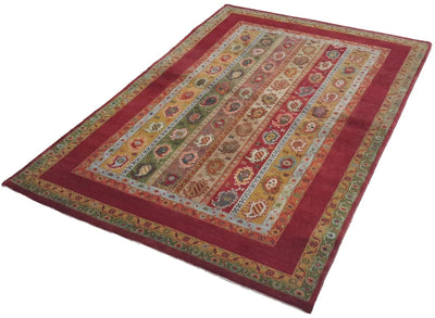 Canvello Hand Made Modern All Over Indo Gabbeh Rug - 4'0'' X 6'0'' - Canvello