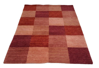 Canvello Hand Made Modern All Over Indo Gabbeh Rug - 4'1'' X 5'11'' - Canvello