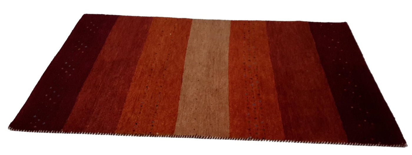 Canvello Hand Made Modern All Over Indo Gabbeh Rug - 4'6'' X 6'7'' - Canvello