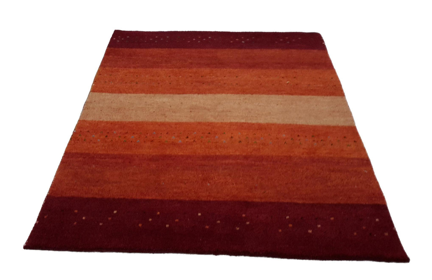 Canvello Hand Made Modern All Over Indo Gabbeh Rug - 4'6'' X 6'7'' - Canvello