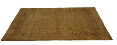 Canvello Hand Made Modern All Over Indo Gabbeh Rug - 4'7'' X 6'9'' - Canvello