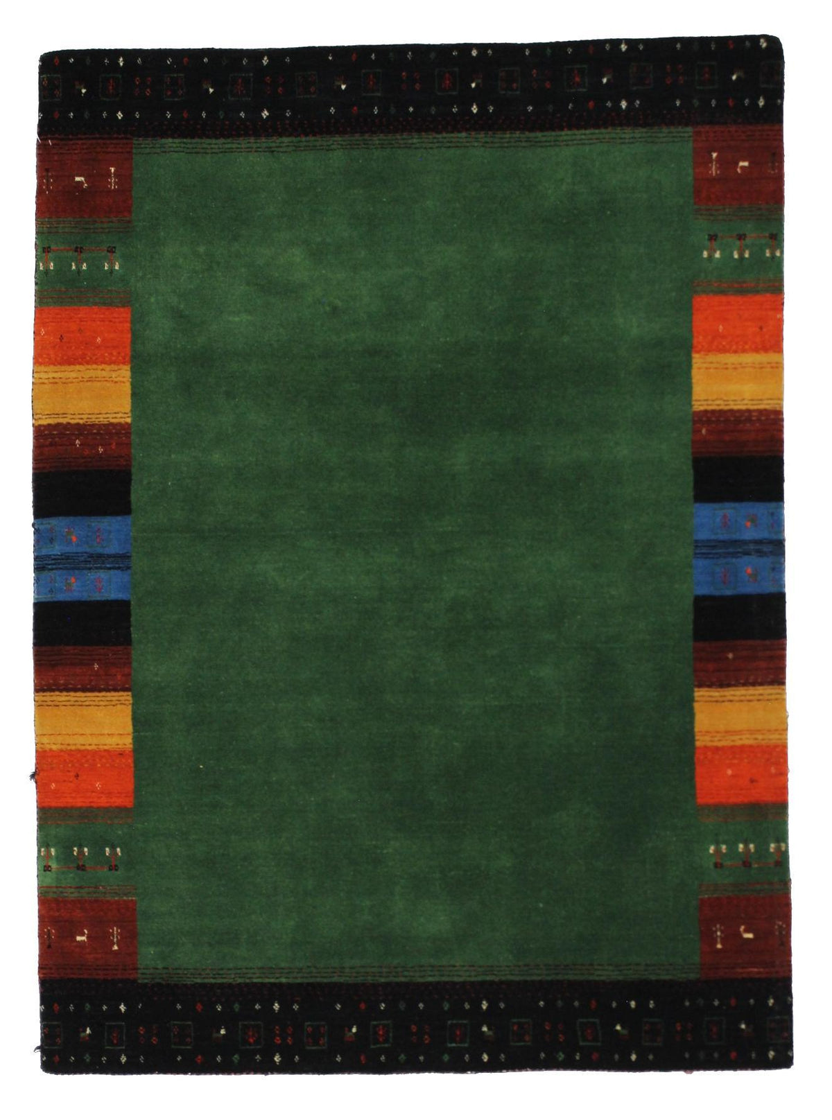 Alfombra moderna hecha a mano Canvello Indo Gabbeh - 4'8'' X 6'6''