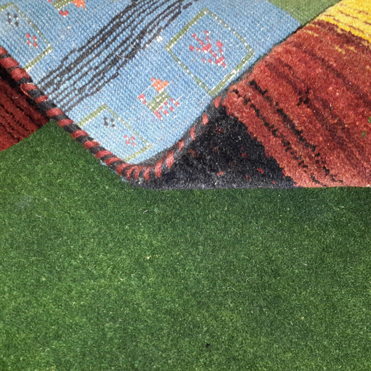 Canvello Hand Made Modern All Over Indo Gabbeh Rug - 4'8'' X 6'6'' - Canvello