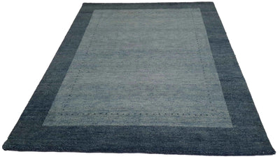 Canvello Hand Made Modern All Over Indo Gabbeh Rug - 5'6'' X 7'9''
