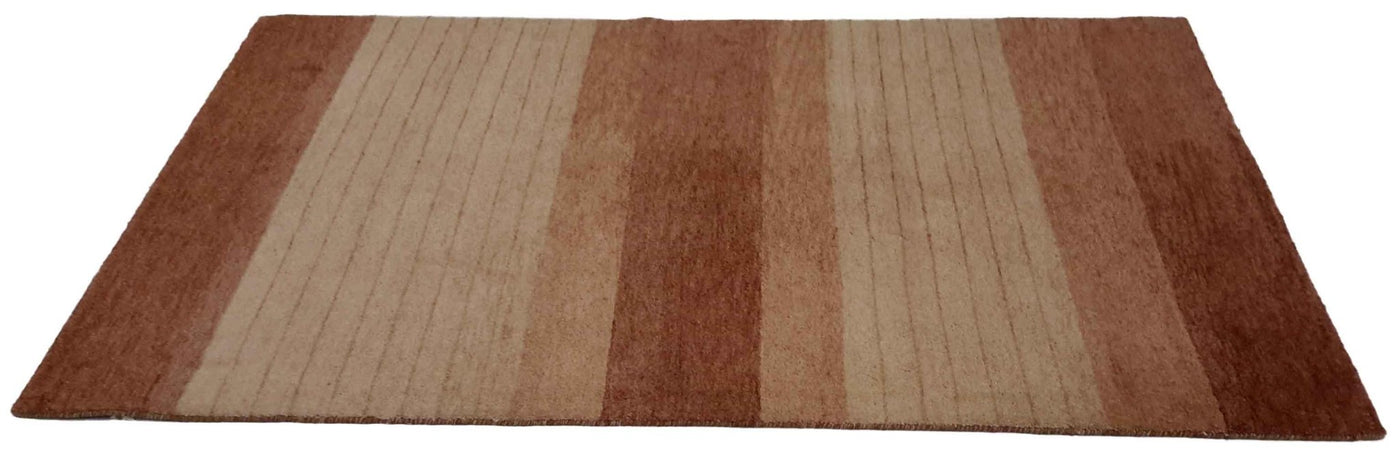 Canvello Hand Made Modern All Over Indo Gabbeh Rug - 5'1'' X 8'2'' - Canvello