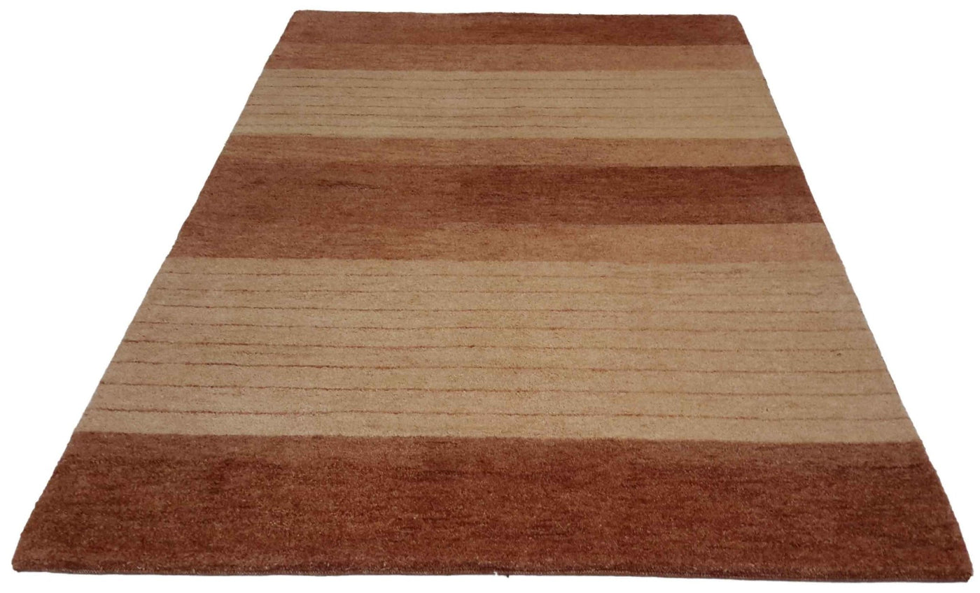 Canvello Hand Made Modern All Over Indo Gabbeh Rug - 5'1'' X 8'2'' - Canvello