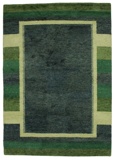 Canvello Hand Made Modern All Over Indo Gabbeh Rug - 5'7'' X 7'11'' - Canvello