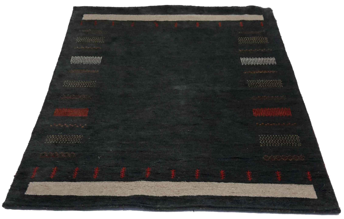 Canvello Hand Made Modern All Over Indo Gabbeh Rug - 5'7'' X 8'0'' - Canvello