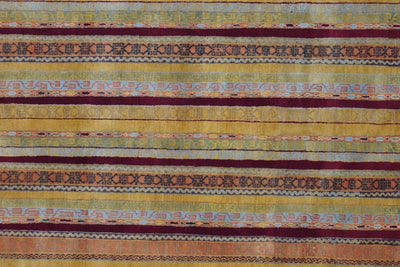 Canvello Hand Made Modern All Over Indo Gabbeh Rug - 6'6'' X 9'10'' - Canvello