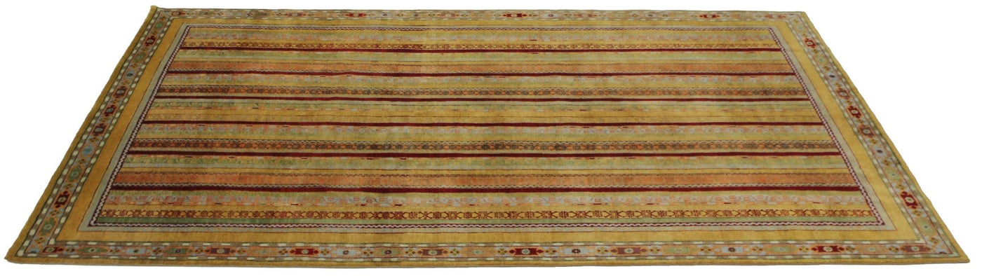 Canvello Hand Made Modern All Over Indo Gabbeh Rug - 6'6'' X 9'10'' - Canvello