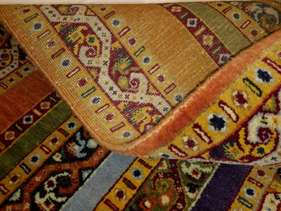 Canvello Hand Made Modern All Over Indo Gabbeh Rug - 6'6'' X 9'9'' - Canvello