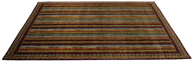 Canvello Hand Made Modern All Over Indo Gabbeh Rug - 7'11'' X 11'3'' - Canvello