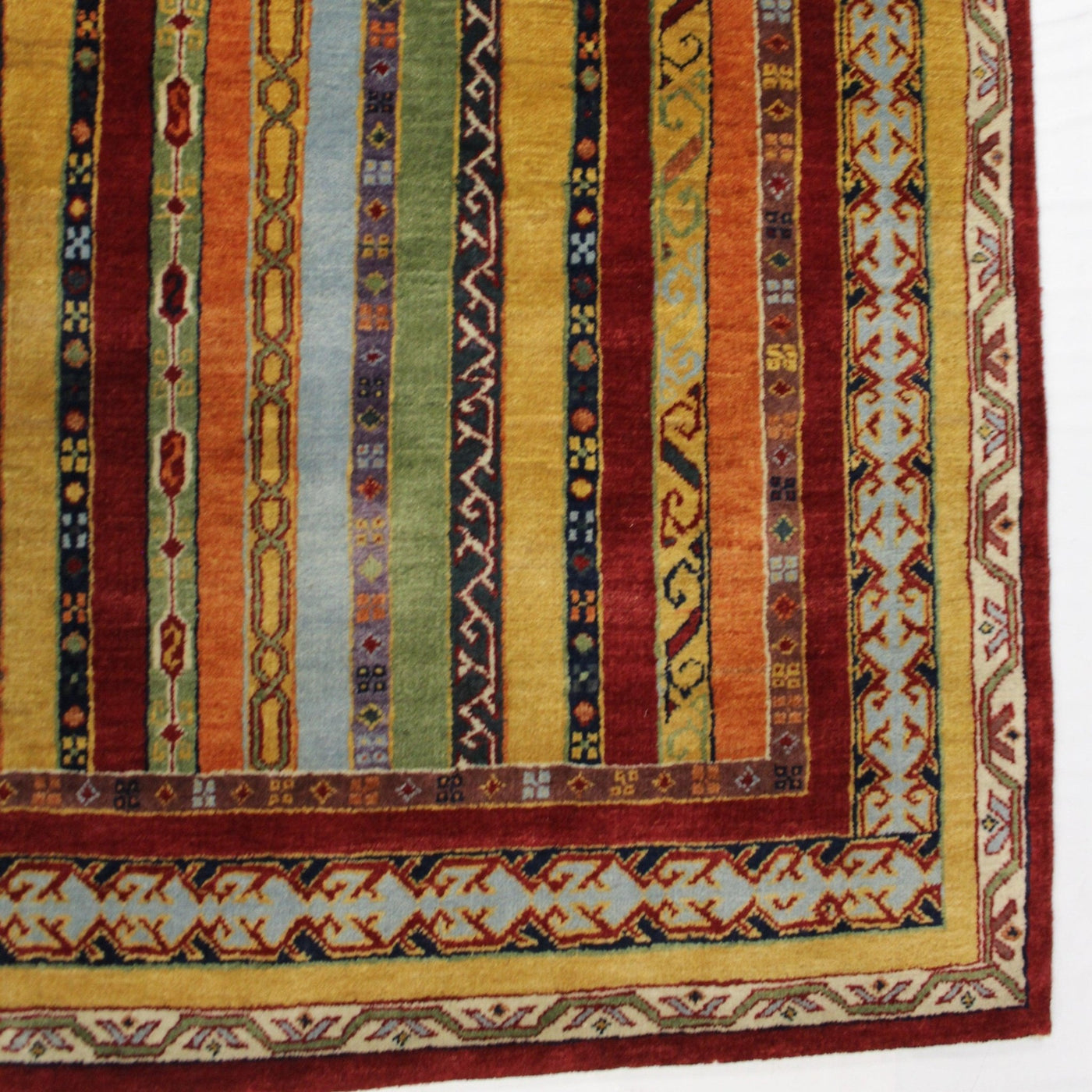 Canvello Hand Made Modern All Over Indo Gabbeh Rug - 7'11'' X 11'3'' - Canvello