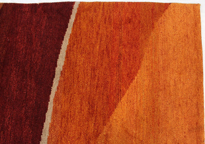 Canvello Hand Made Modern All Over Indo Gabbeh Rug - 8'0'' X 11'4''