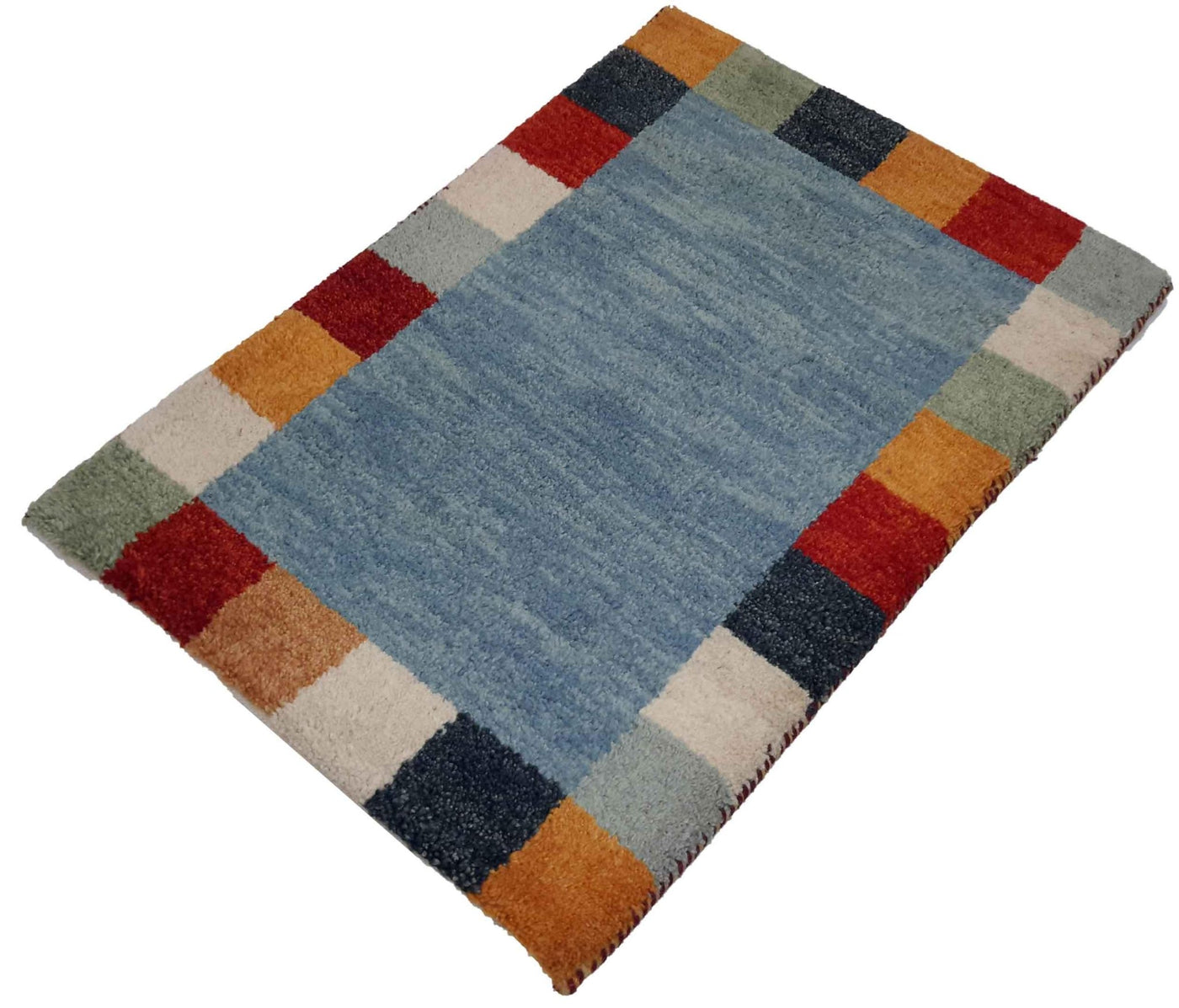 Canvello Hand Made Modern All Over Indo Indo Rug - 2'1'' X 3'0'' - Canvello