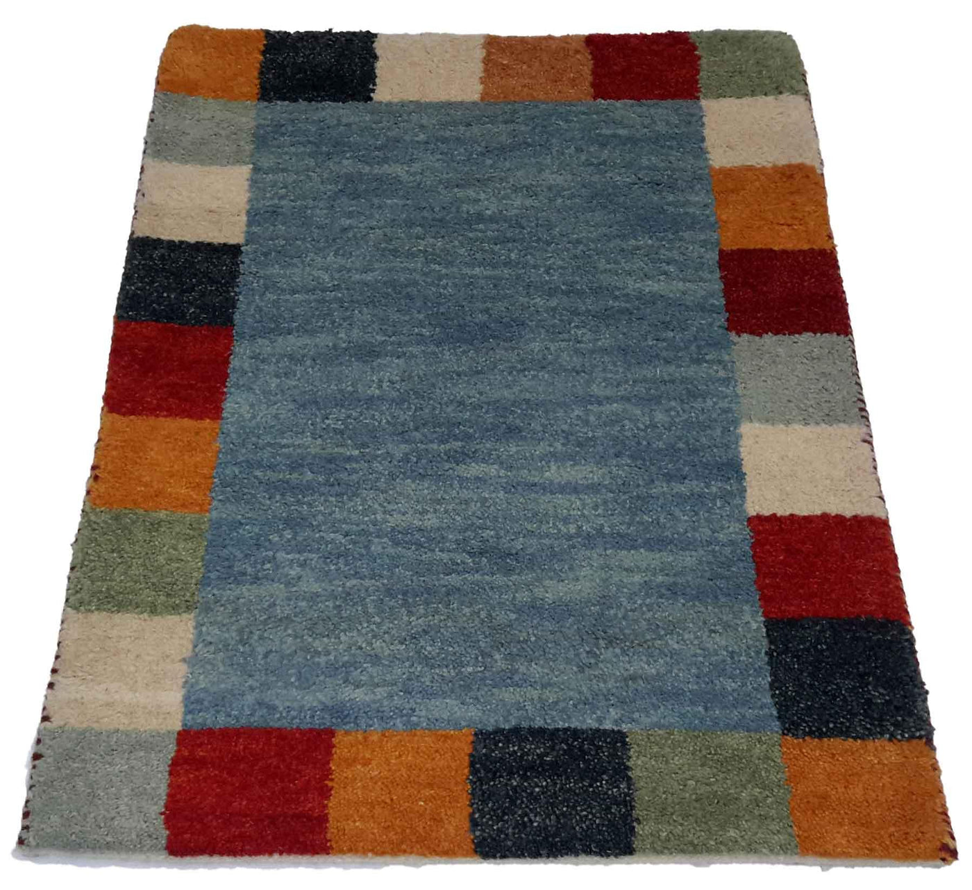 Canvello Hand Made Modern All Over Indo Indo Rug - 2'1'' X 3'0'' - Canvello