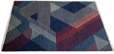Canvello Hand Made Modern All Over Indo Indo Rug - 6'0'' X 9'0''