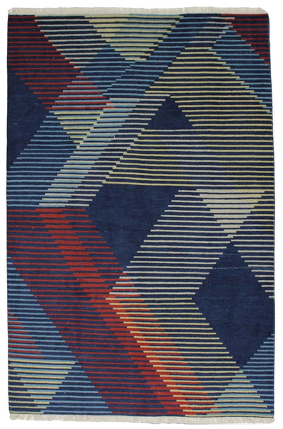 Canvello Hand Made Modern All Over Indo Indo Rug - 6'0'' X 9'0'' - Canvello