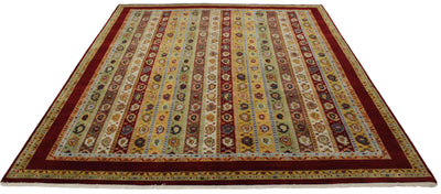 Canvello Hand Made Modern All Over Indo Indo Rug - 7'10'' X 9'8''