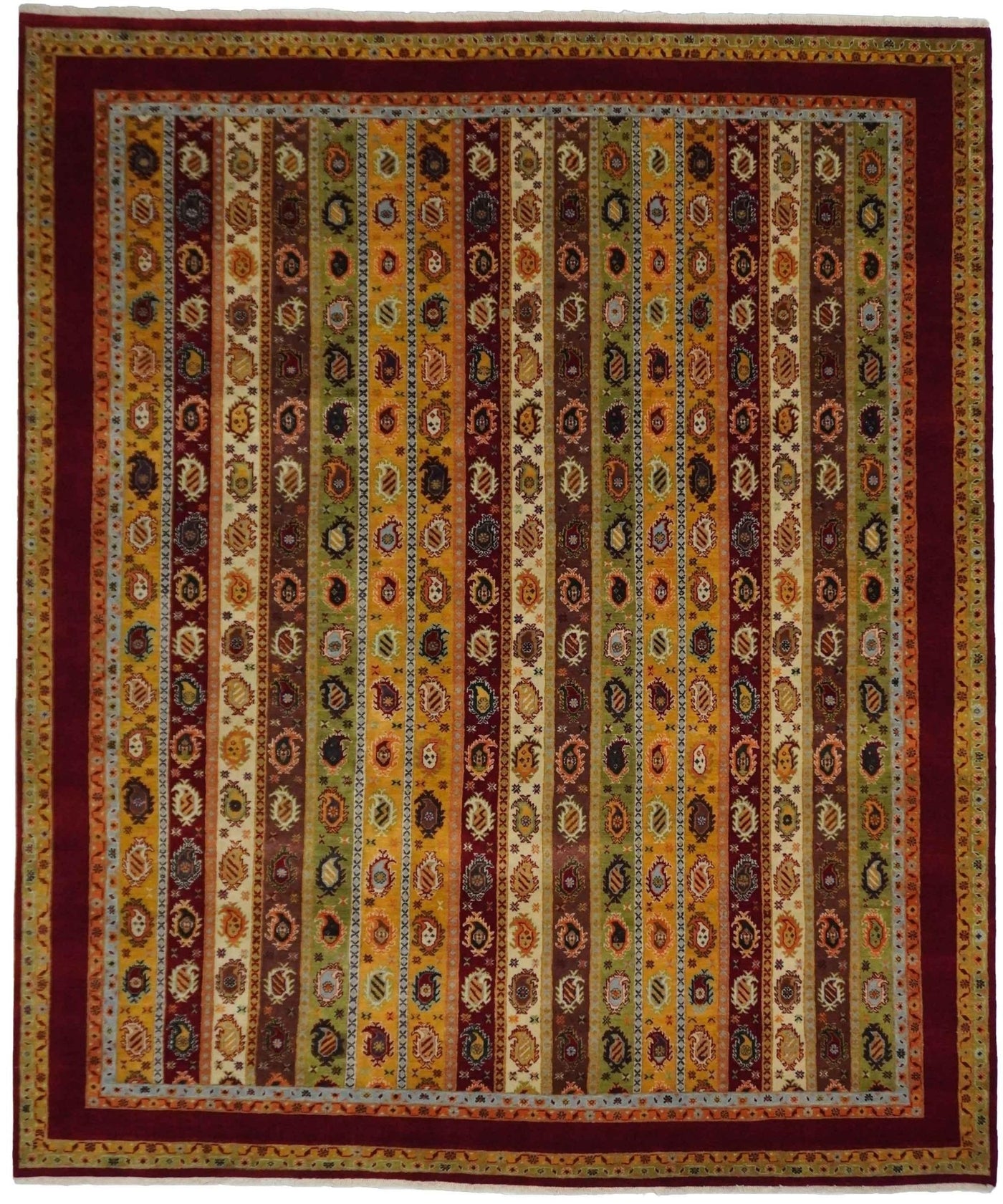 Canvello Hand Made Modern All Over Indo Indo Rug - 7'10'' X 9'8'' - Canvello