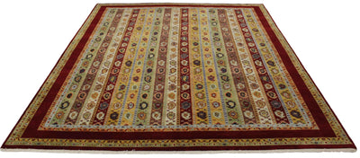 Canvello Hand Made Modern All Over Indo Indo Rug - 7'10'' X 9'8'' - Canvello