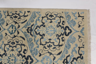 Canvello Hand Made Modern All Over Indo Rug - 9'0'' X 12'3''