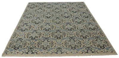 Canvello Hand Made Modern All Over Indo Rug - 9'0'' X 12'3'' - Canvello