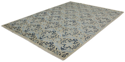 Canvello Hand Made Modern All Over Indo Rug - 9'0'' X 12'3'' - Canvello