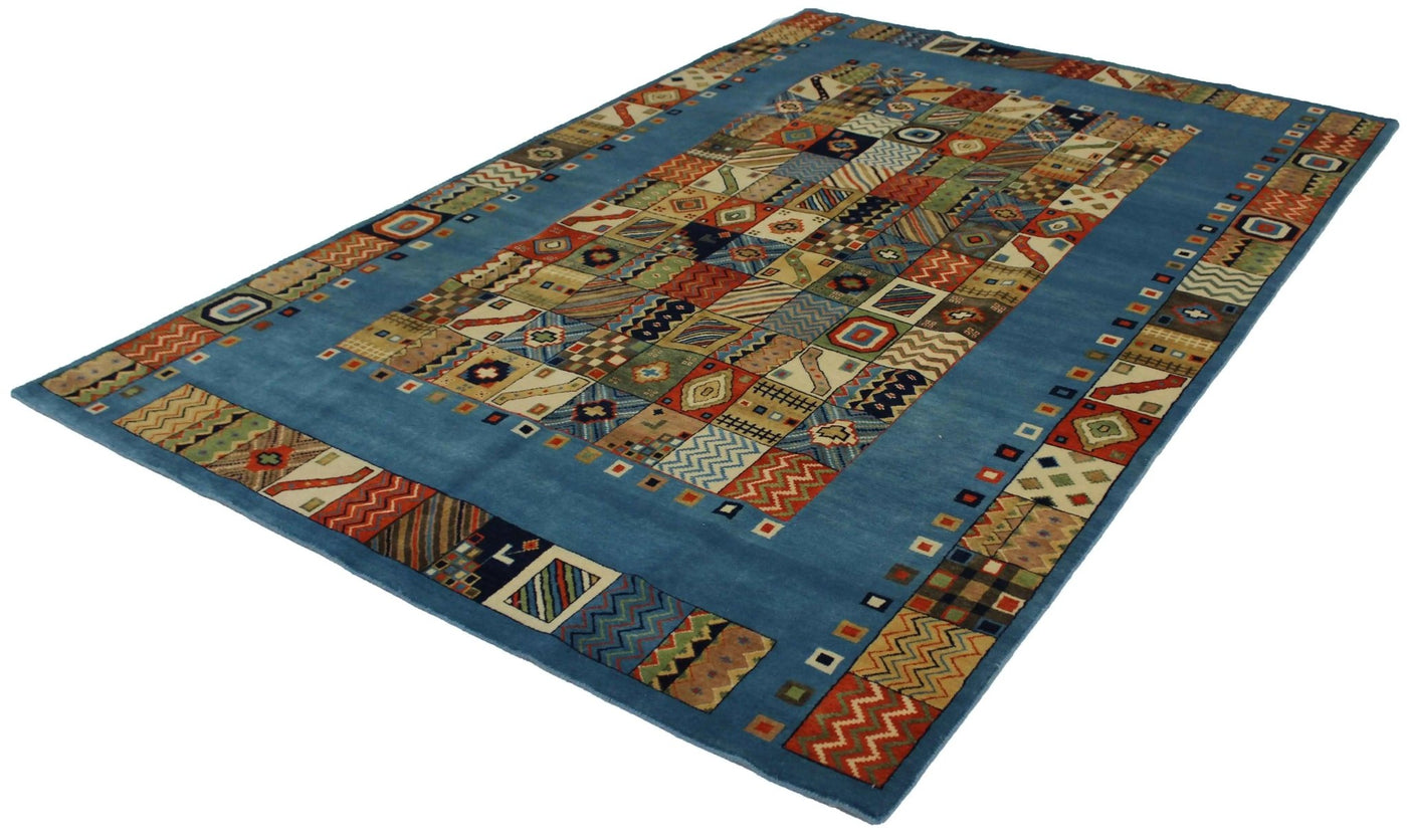 Canvello Hand Made Modern Panel Indo Indo Rug - 6'6'' X 9'9'' - Canvello