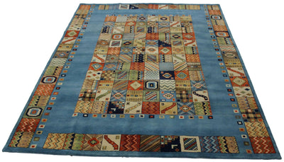 Canvello Hand Made Modern Panel Indo Indo Rug - 6'6'' X 9'9'' - Canvello