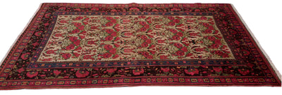 Canvello Hand-Made Persian Afshar Transitional Rugs - 5'2'' X 8'5''